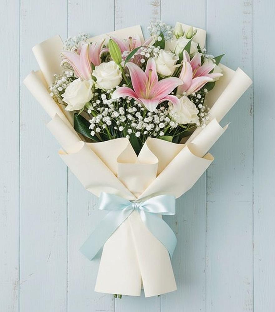 Букет цветов из: Лилии в Навле