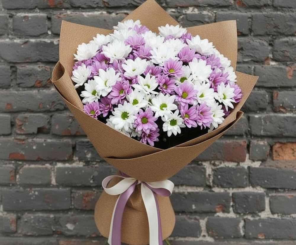 Букет цветов из: Хризантемы в Навле
