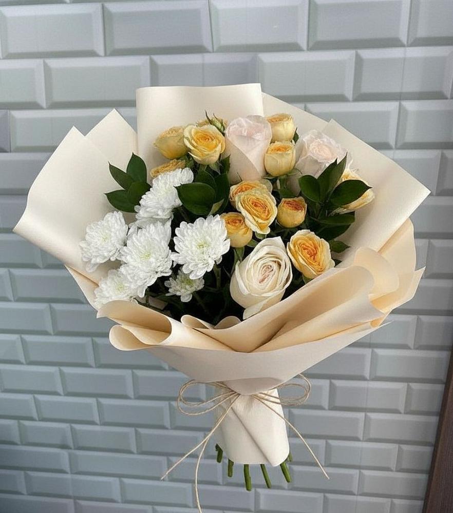 Букет цветов из: Розы и Хризантемы в Навле