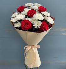 Букет цветов из:  Розы и Хризантемы в Навле