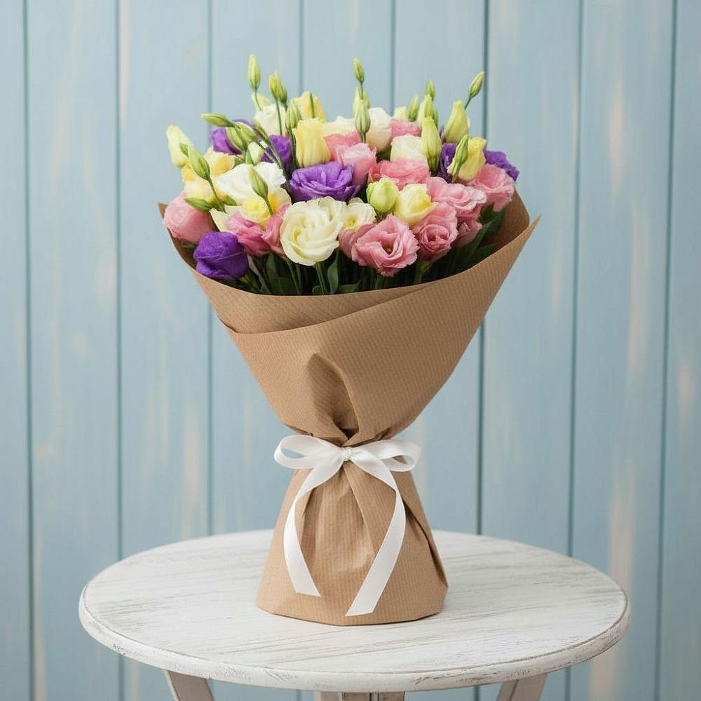 Букет цветов из: Лизиантусы в Навле