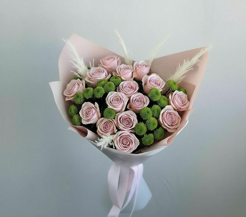 Букет цветов из: Розы и Хризантемы в Навле