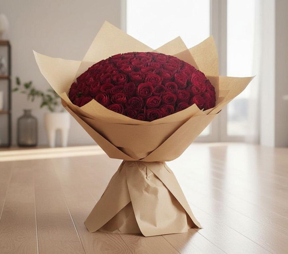 Букет 101 Красная роза в Навле