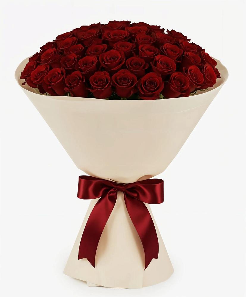 Букет 101 Бордовая роза Блэк Бакарра в Навле