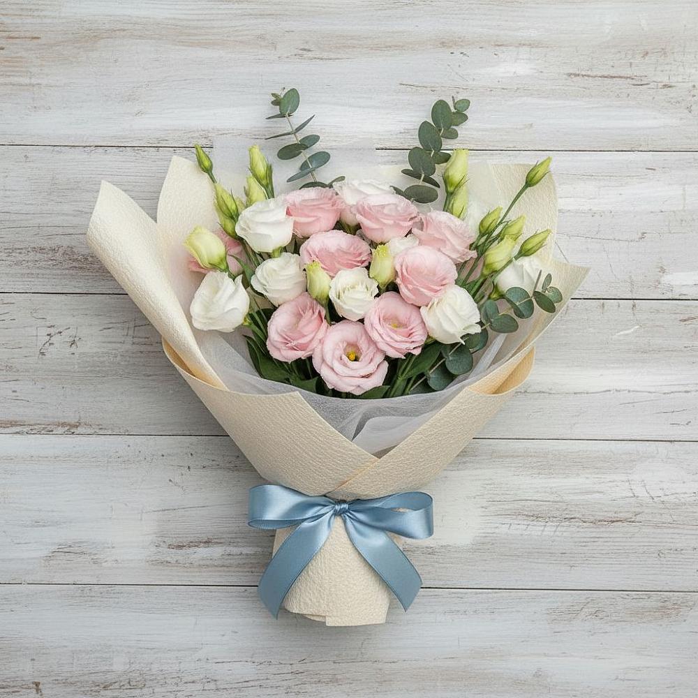 Букет цветов из: Лизиантусы в Навле